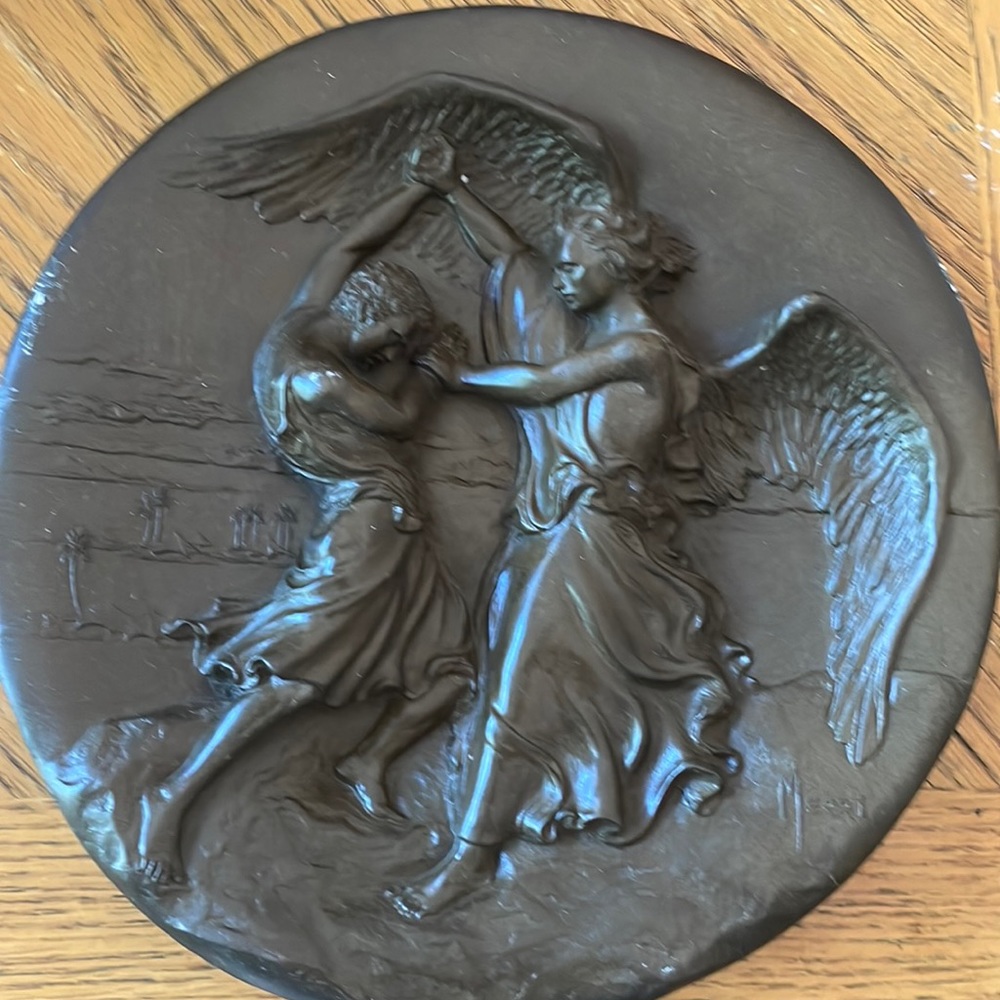 Rhodes Studios “Jacob and The Angel” Bronze Plate